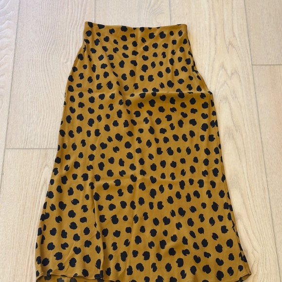 Madewell midi slip skirt in painted spots - 00 - Picture 3 of 6